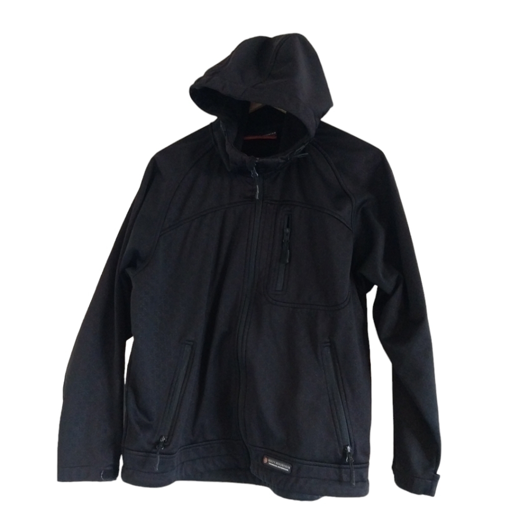 Misty mountain Black zip-up sweater women's size XL